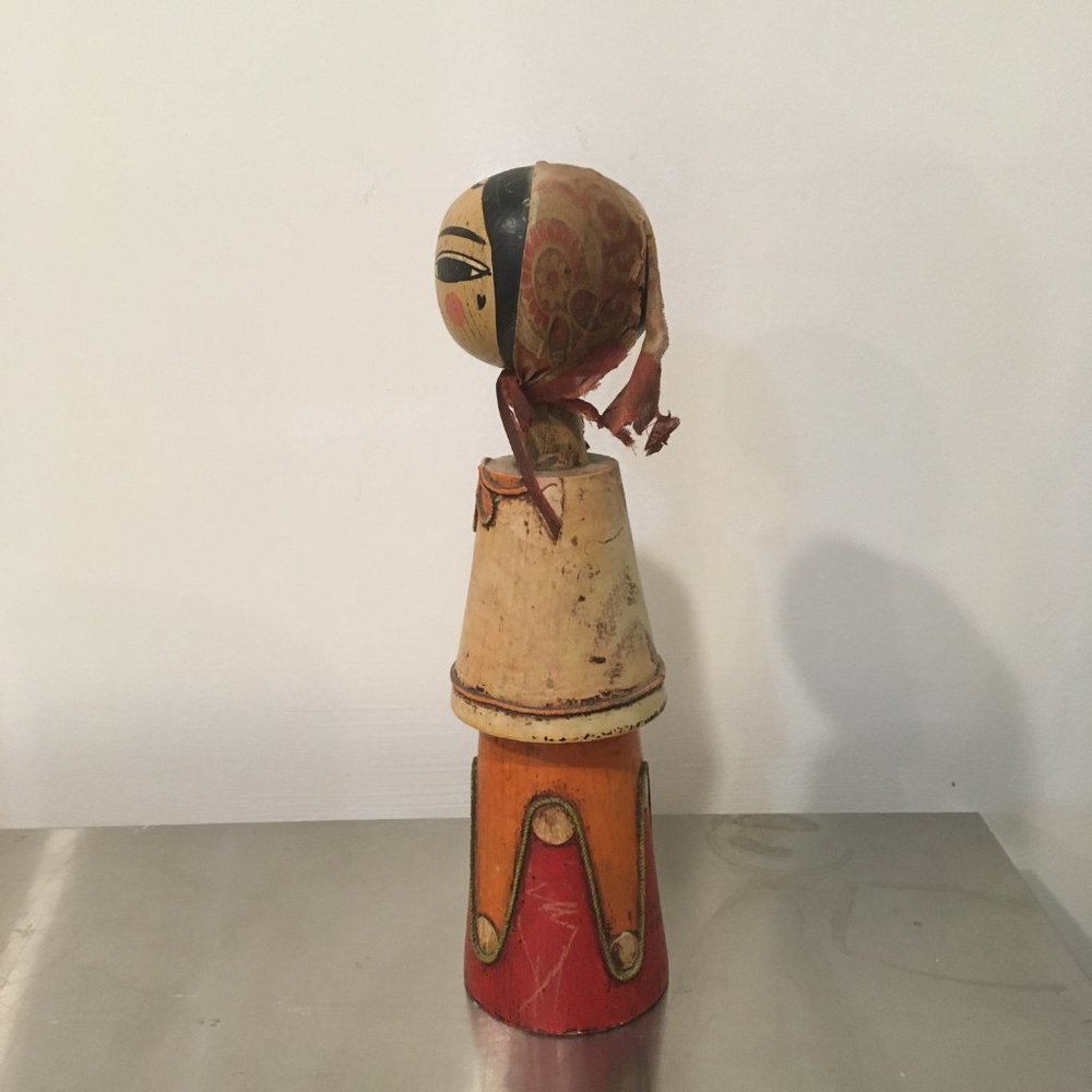 Vintage Mexican wood carved doll by Juan - RARE - Picture 8 of 8